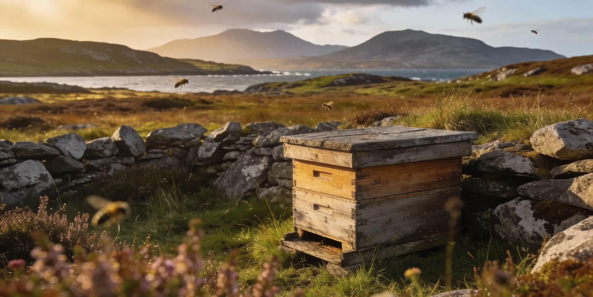 A beehive in the Connemara landscape