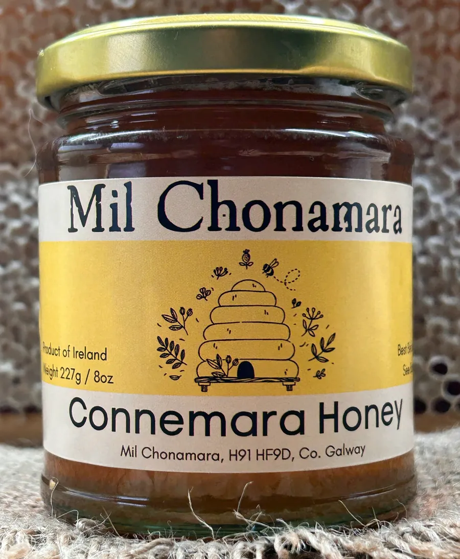 Jar of Mil Chonamara Connemara summer blossom honey